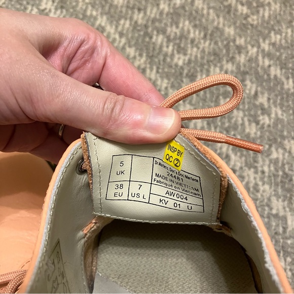 Dr. Martens Pink Oxford Flat Shoes - Picture 8 of 12